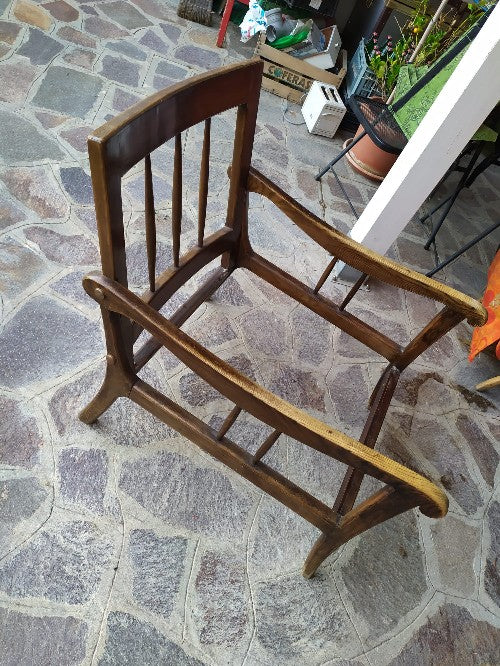 Prima del rinnovo cuscino seduta sedia Ravenna